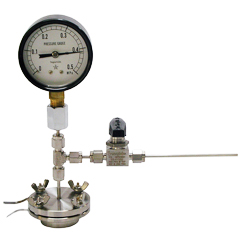 HS Flat Cell w/ Pressure Gauge